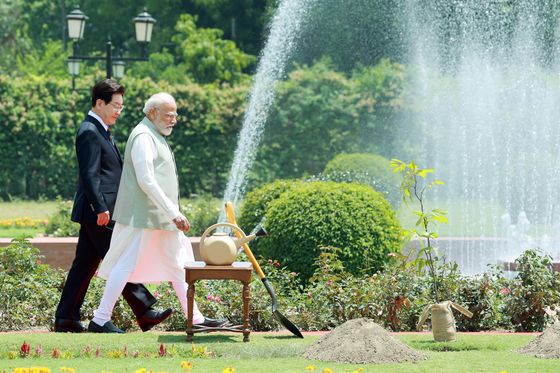 공동식수하는 한-인도 정상
