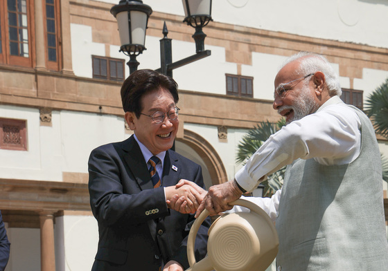 공동식수하는 한-인도 정상