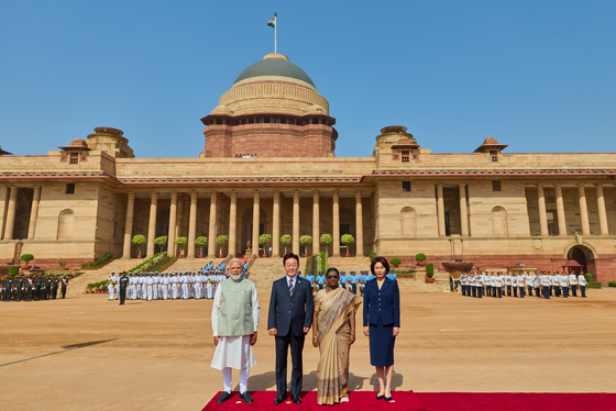 이재명 대통령 인도 국빈방문 공식환영식