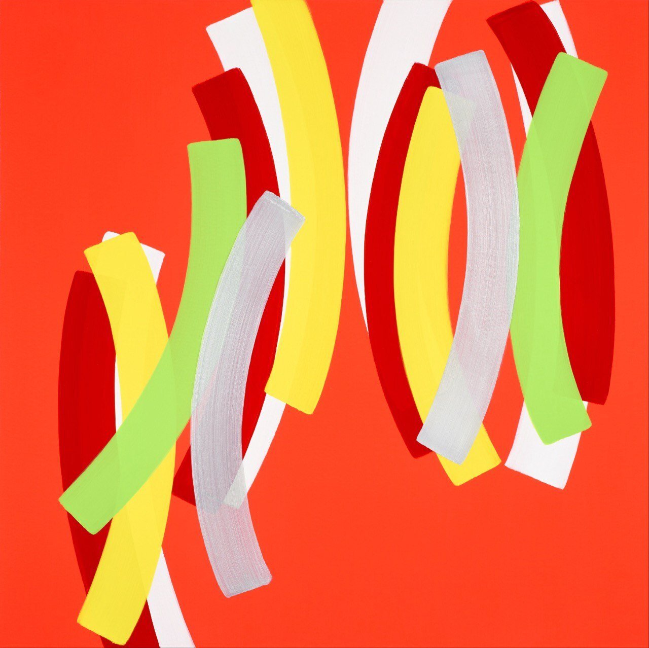 본문 이미지 - 하태임, Unpassage No. 244107, Acrylic on canvas, 100 x 100cm, 2024 (노화랑 제공)