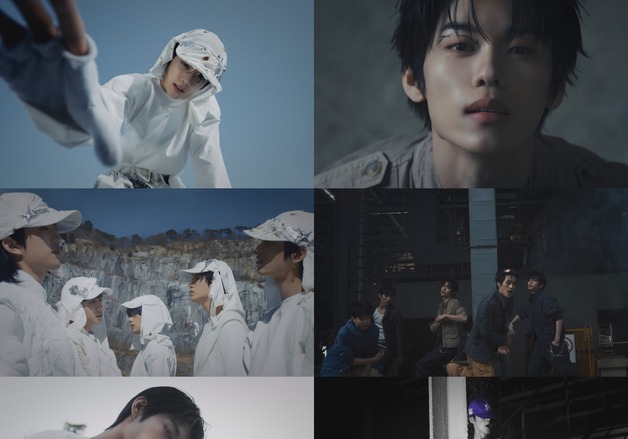 이븐, 5인조 정식 그룹으로 새 챕터 포문…신곡 '뱉어' MV 공개
