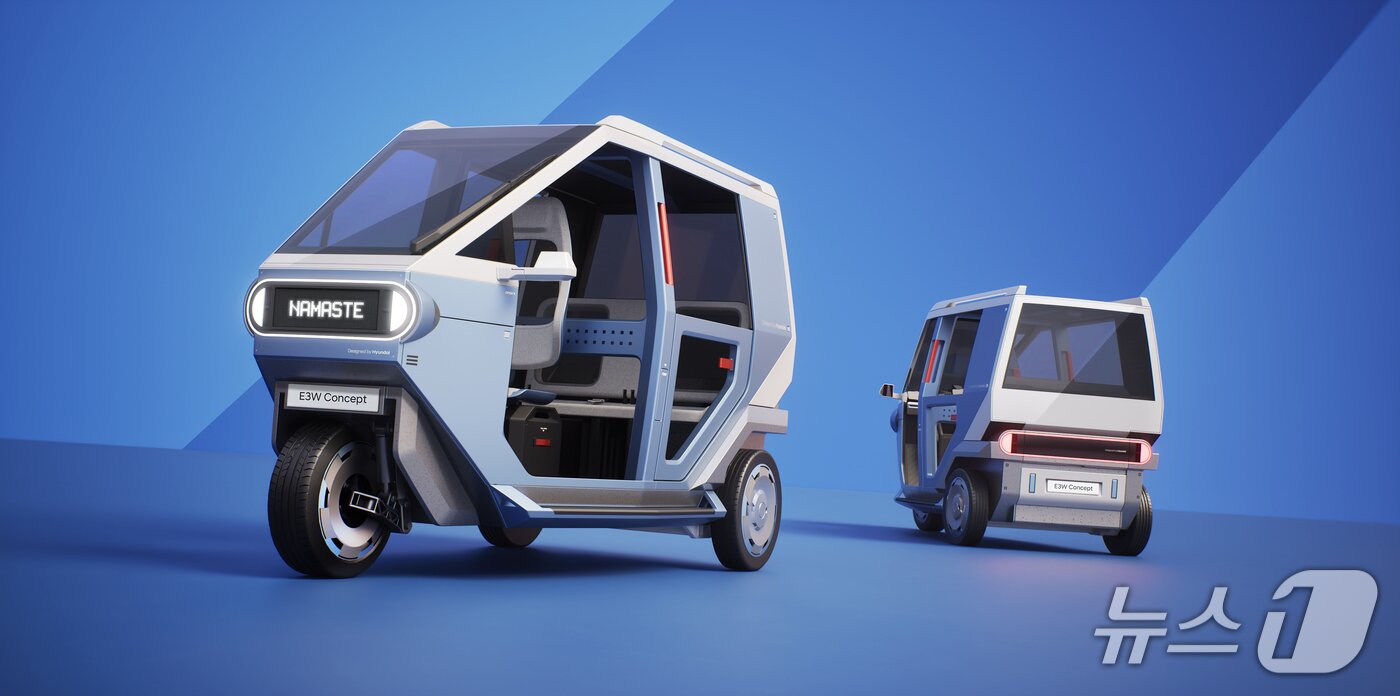 본문 이미지 - 3륜 EV 콘셉트 모델 이미지. (현대차 제공)