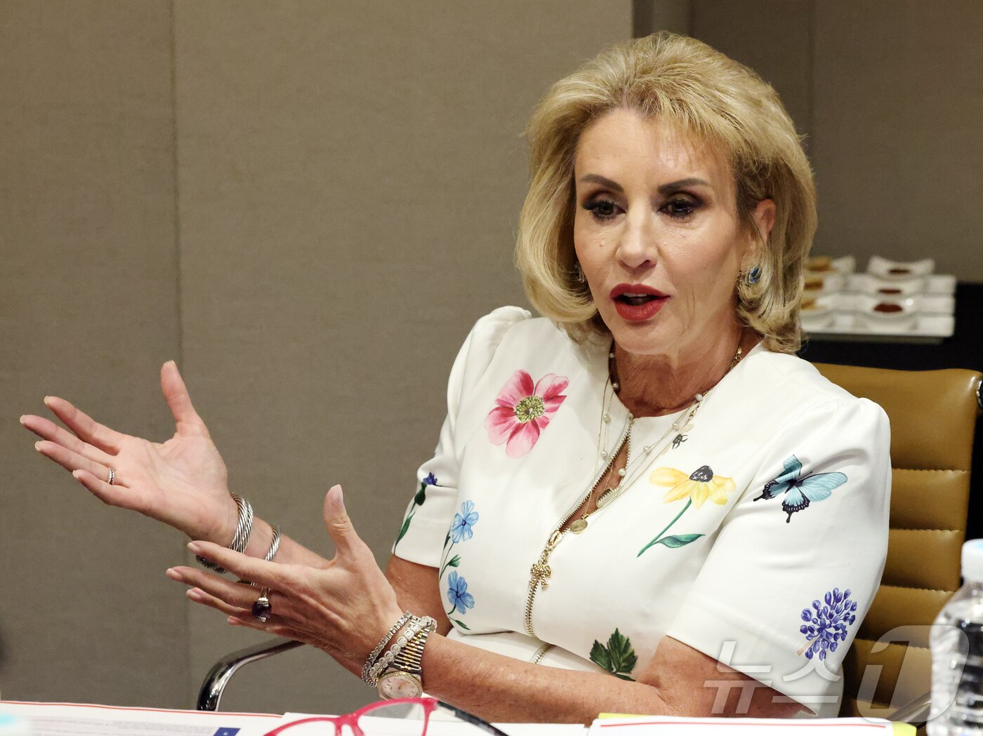 본문 이미지 - 안나 마리 프레수티 미국 샌프란시스코 관광청장 ⓒ 뉴스1 김진환 기자