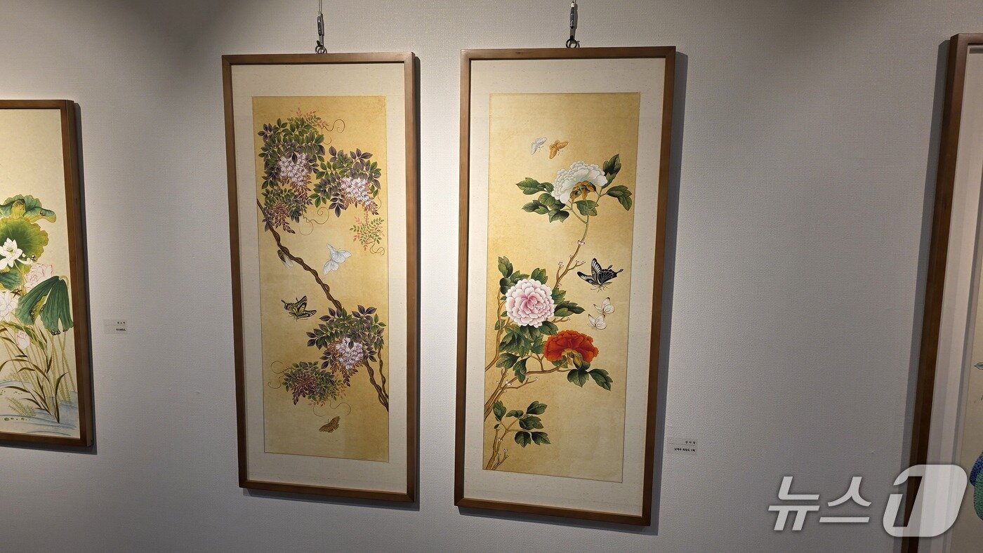 본문 이미지 - 남계우 화접도 모습(재판매 및 DB금지)2026.4.21ⓒ 뉴스1 김태완 기자