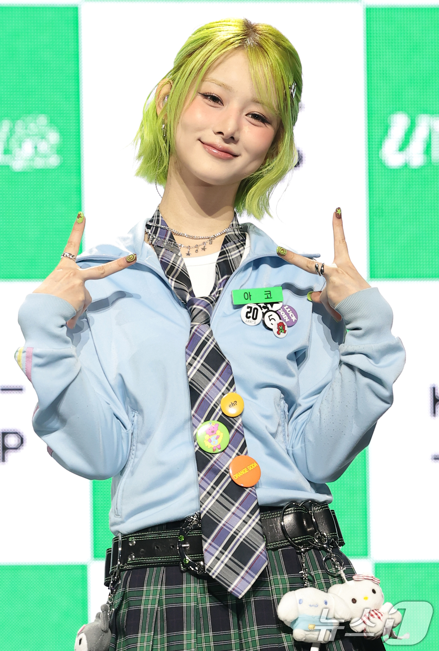 (서울=뉴스1) 권현진 기자 = 그룹 언차일드(UNCHILD)의 아코가 21일 서울 용산구 블루스퀘어에서 가진 데뷔 싱글  '위 아 언차일드'(We Are UNCHILD) 발매 쇼 …