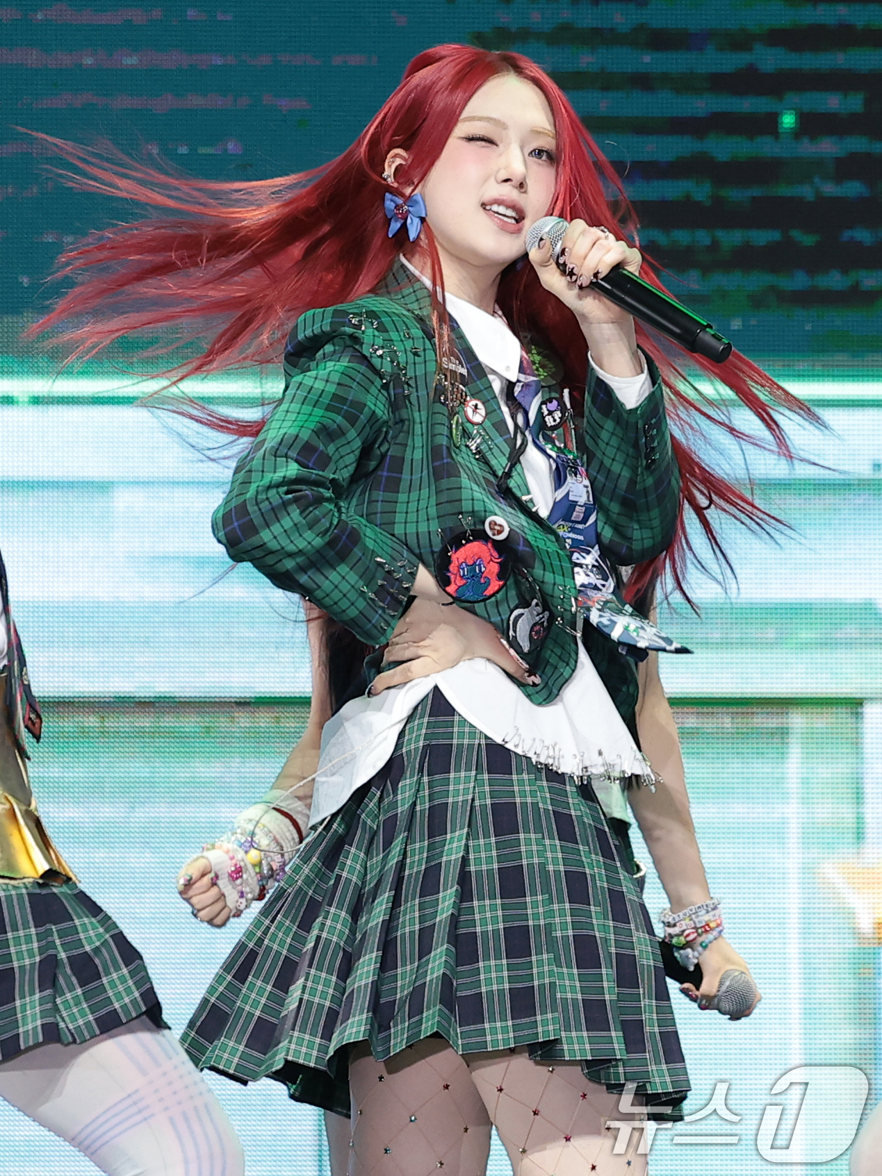 (서울=뉴스1) 권현진 기자 = 그룹 언차일드(UNCHILD)의 박예은이 21일 서울 용산구 블루스퀘어에서 가진 데뷔 싱글  '위 아 언차일드'(We Are UNCHILD) 발매 …