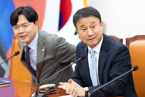 기자간담회 참석한 한병도 원내대표