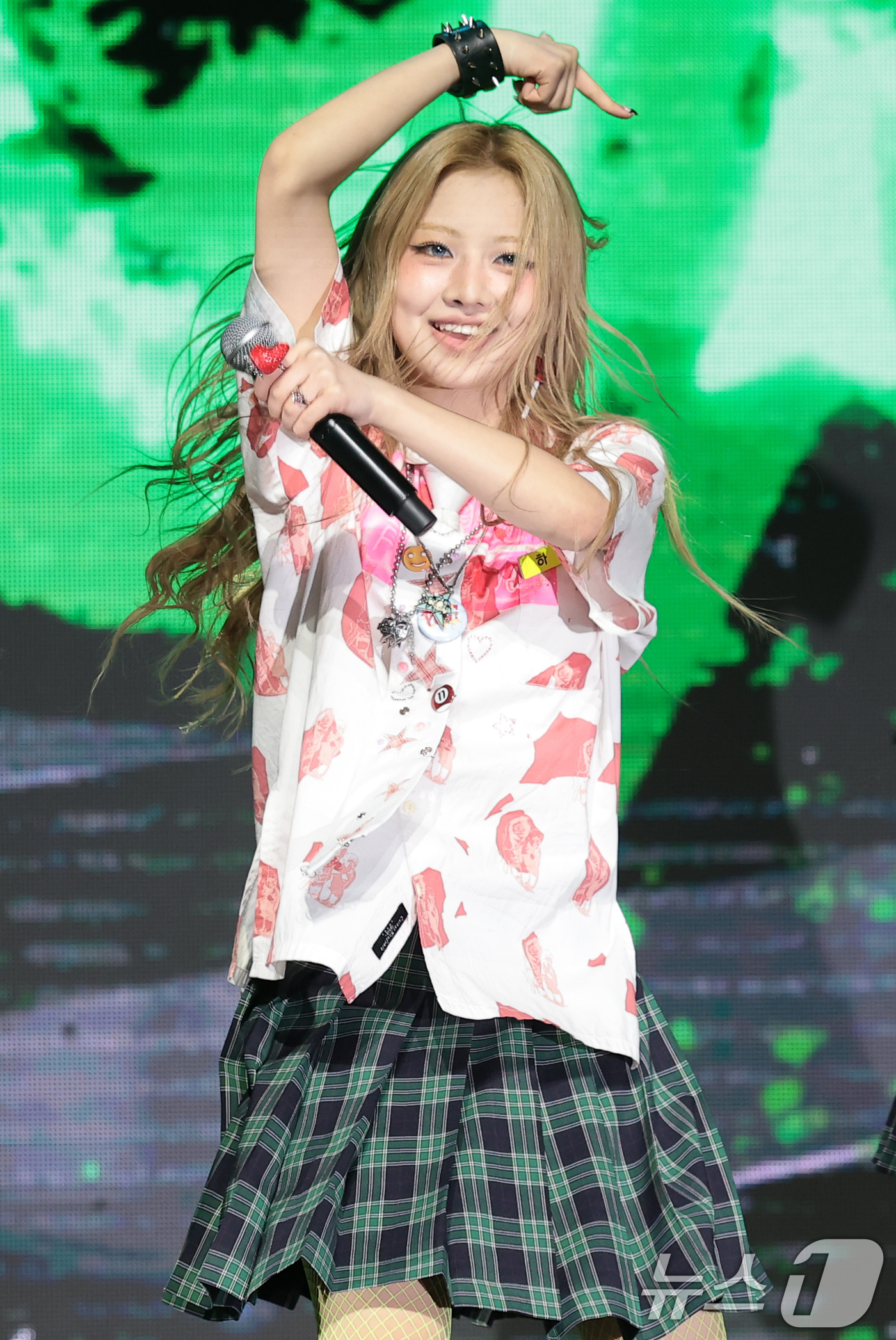 (서울=뉴스1) 권현진 기자 = 그룹 언차일드(UNCHILD)의 나하은이 21일 서울 용산구 블루스퀘어에서 가진 데뷔 싱글  '위 아 언차일드'(We Are UNCHILD) 발매 …