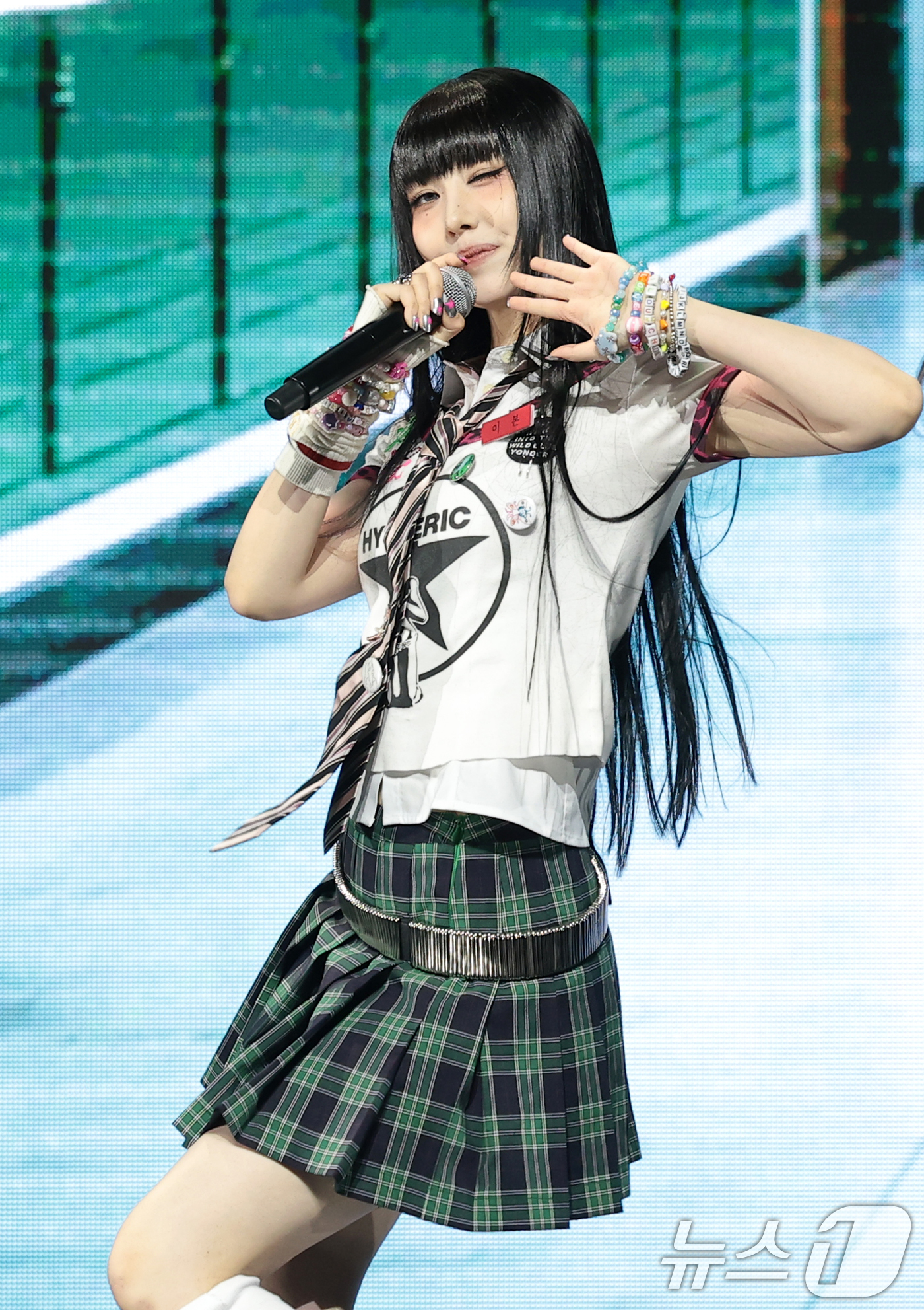 (서울=뉴스1) 권현진 기자 = 그룹 언차일드(UNCHILD)의 이본이 21일 서울 용산구 블루스퀘어에서 가진 데뷔 싱글  '위 아 언차일드'(We Are UNCHILD) 발매 쇼 …