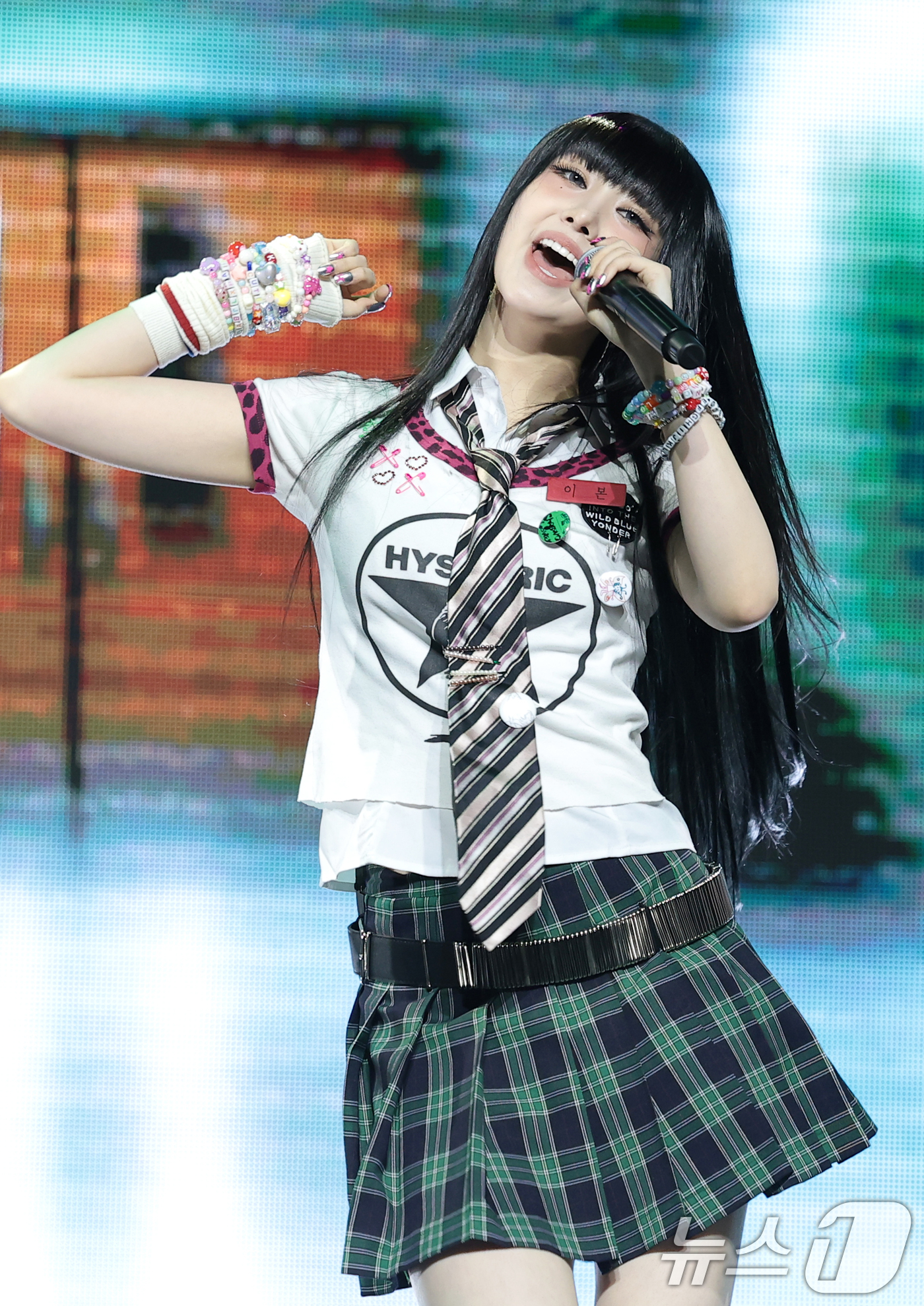 (서울=뉴스1) 권현진 기자 = 그룹 언차일드(UNCHILD)의 이본이 21일 서울 용산구 블루스퀘어에서 가진 데뷔 싱글  '위 아 언차일드'(We Are UNCHILD) 발매 쇼 …