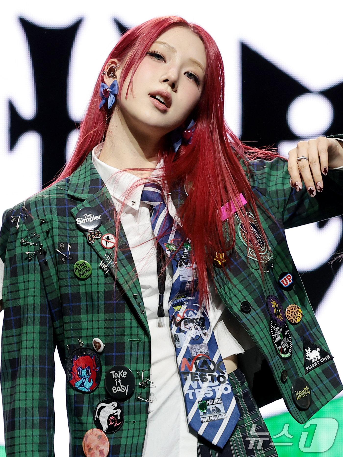 (서울=뉴스1) 권현진 기자 = 그룹 언차일드(UNCHILD) 박예은이 21일 서울 용산구 블루스퀘어에서 가진 데뷔 싱글  '위 아 언차일드'(We Are UNCHILD) 발매 쇼 …