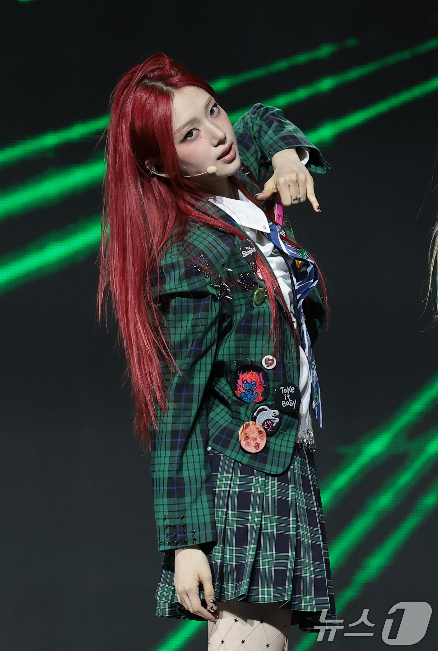 (서울=뉴스1) 권현진 기자 = 그룹 언차일드(UNCHILD) 박예은이 21일 서울 용산구 블루스퀘어에서 가진 데뷔 싱글  '위 아 언차일드'(We Are UNCHILD) 발매 쇼 …