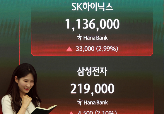 동반 상승한 삼성전자·SK하이닉스