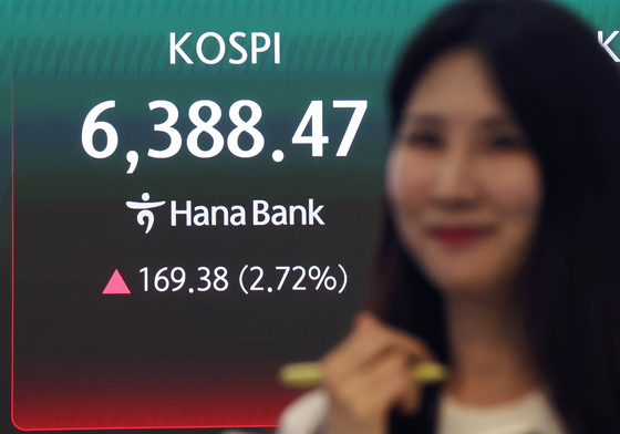 코스피 6380선 돌파… 2.7% 급등 마감해 '역대 최고가' 경신
