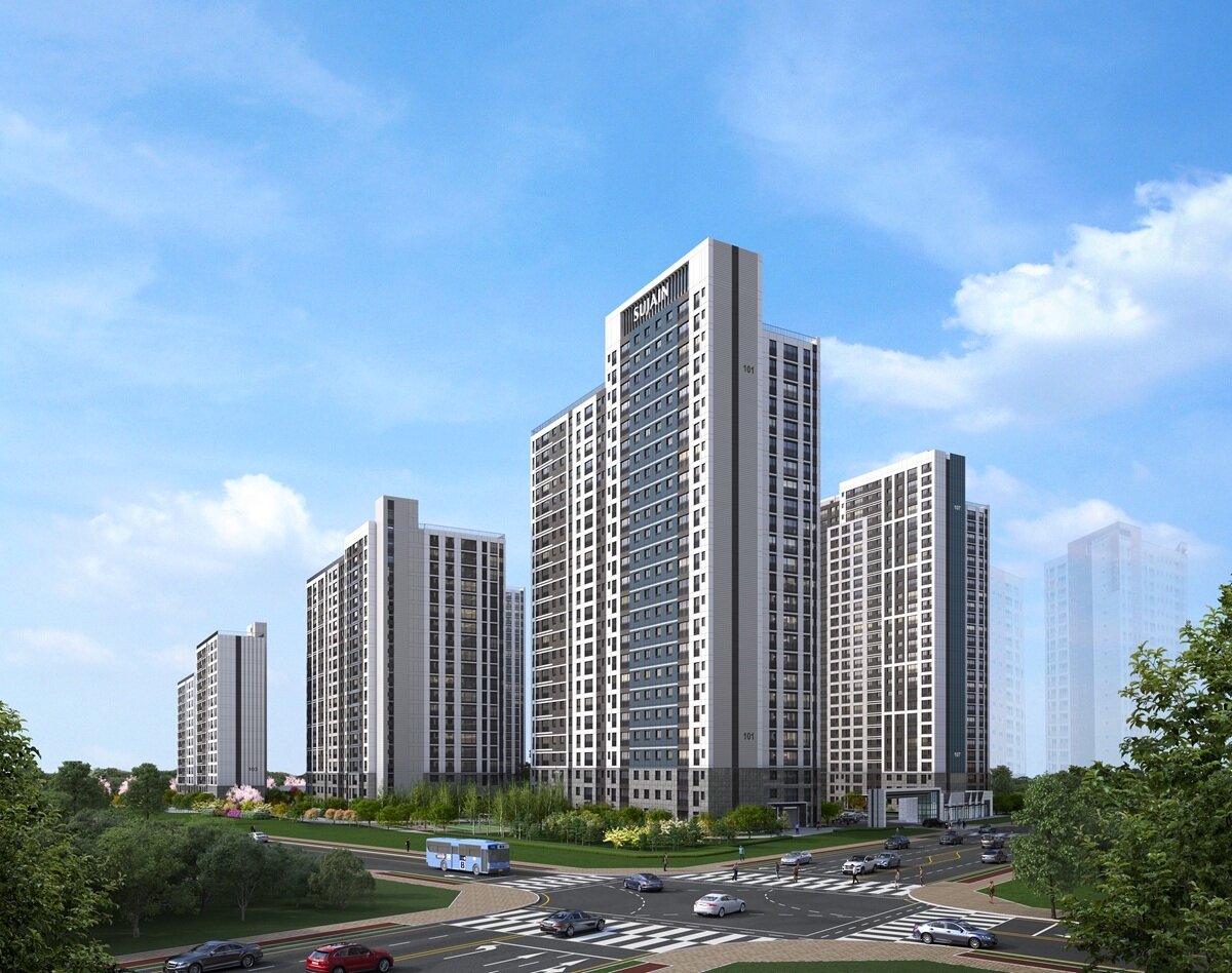 본문 이미지 - '풍무역세권 수자인 그라센트 2차' 조감도 (BS한양 제공) 뉴스1 ⓒ News1