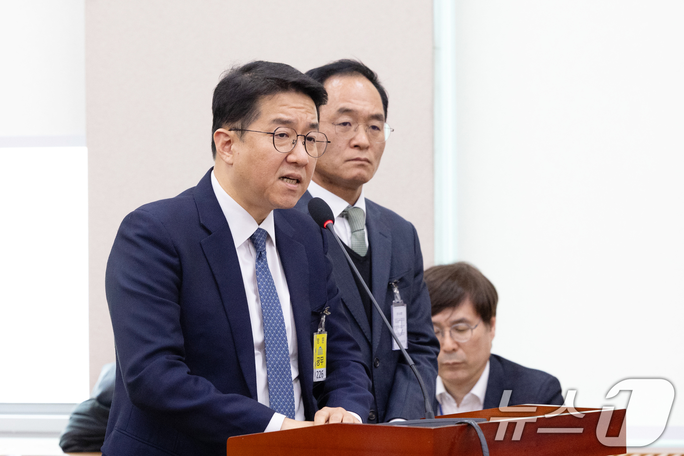 (서울=뉴스1) 이승배 기자 = 21일 서울 여의도 국회에서 열린 윤석열 정권 정치검찰 조작기소 의혹 사건 진상규명 국정조사특별위원회 서해 공무원 피격·통계조작·‘윤석열 명예훼손’ …