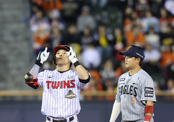 문성주, 선두타자 2루타