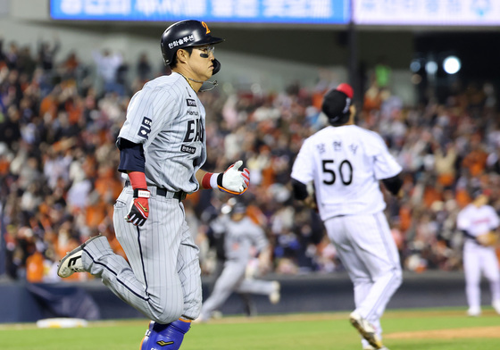 동점 2타점 적시타 채은성