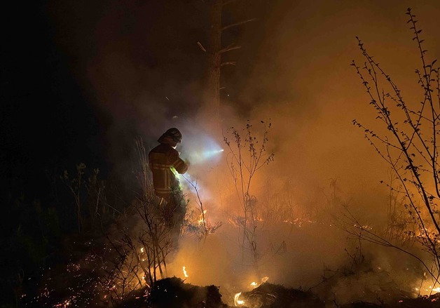 영월 영흥리 산불 2시간 14분 만에 진화(종합)