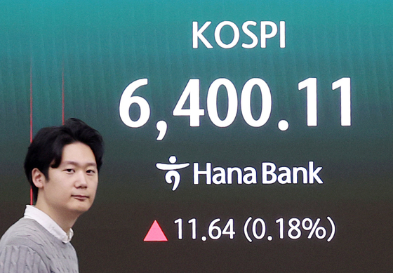 코스피, 6400선 돌파 후 혼조세