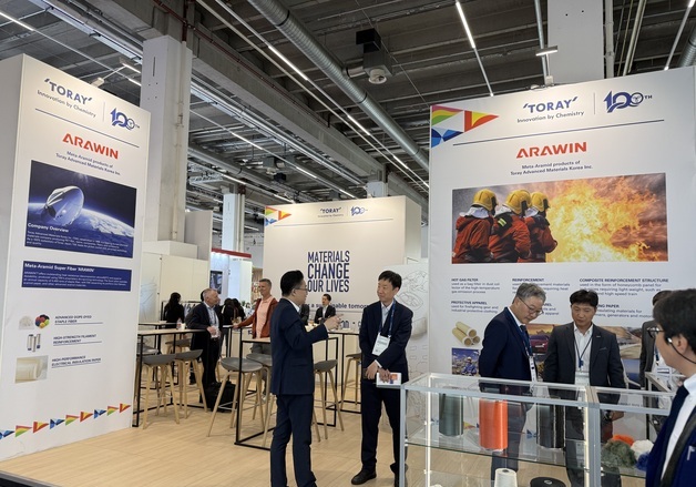 도레이첨단소재, '테크텍스틸' 참가…'극세 흡음재' 첨단 소재 공개