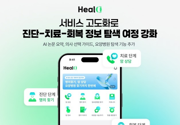 케어랩스 '힐오' 서비스 고도화…암 치료 정보 탐색 강화