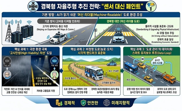 센서 대신 페인트…"경북형 자율주행 인프라 의존 탈피해야"