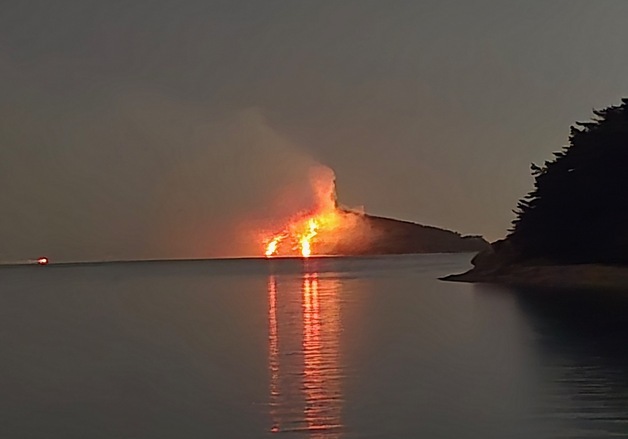 서산 조도 산불…5시간 만에 주불 진화(종합)