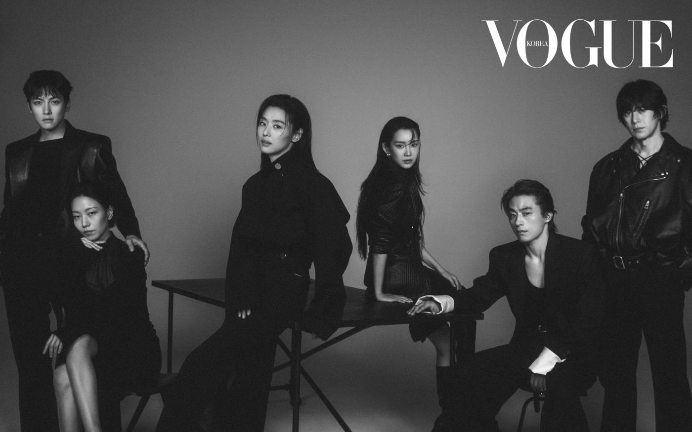 본문 이미지 - '군체' 전지현, 구교환, 지창욱, 신현빈, 김신록, 고수(보그코리아 제공)