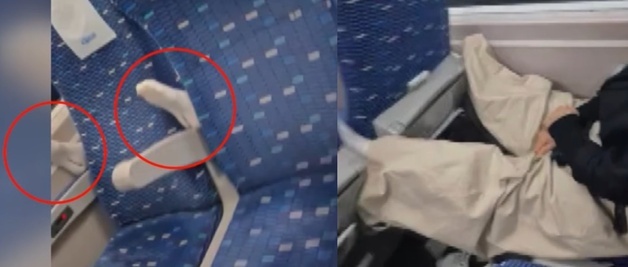 악취에 깨보니 발 불쑥…KTX 앞좌석에 발 올리고 잠든 민폐 승객