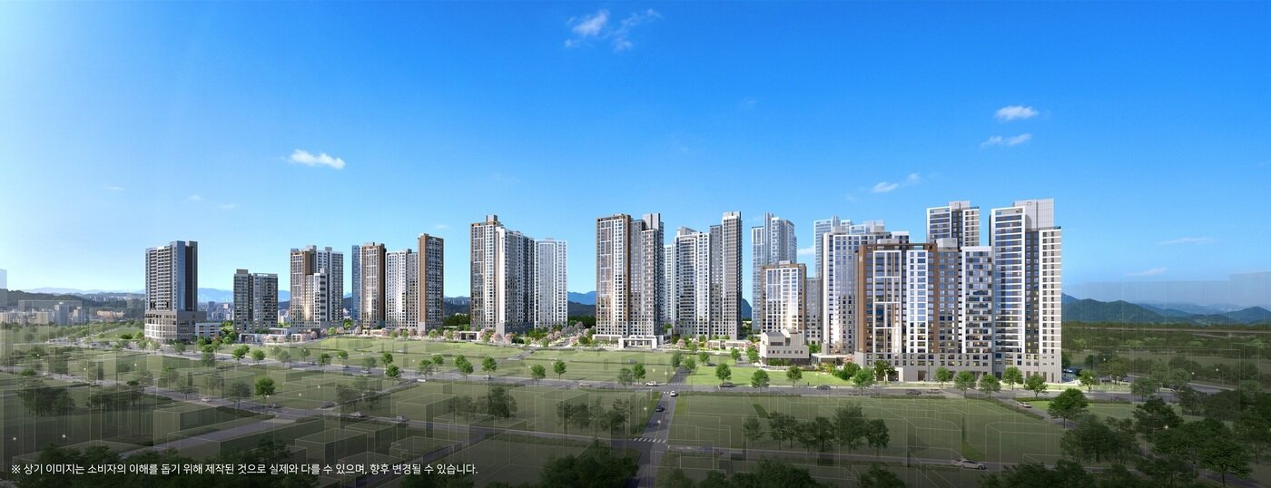 본문 이미지 - 구리역 하이니티 리버파크 투시도(DL이앤씨 제공) 뉴스1ⓒ news1  