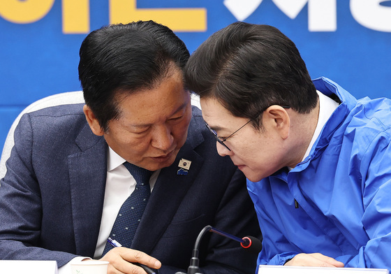 정청래·정원오 '지방선거 전략은'