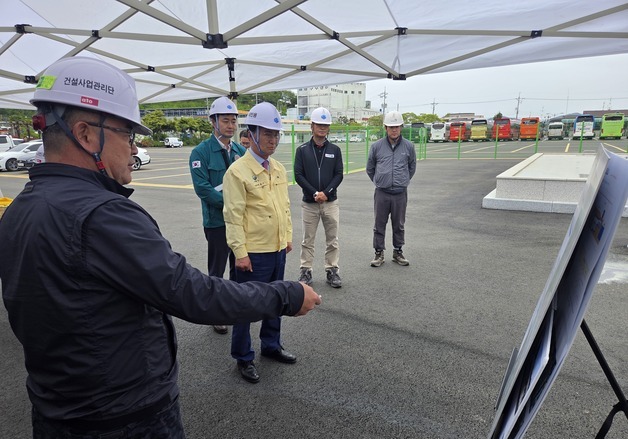 박동식 사천시장, 청널지구 우수저류시설 사업 현장 점검