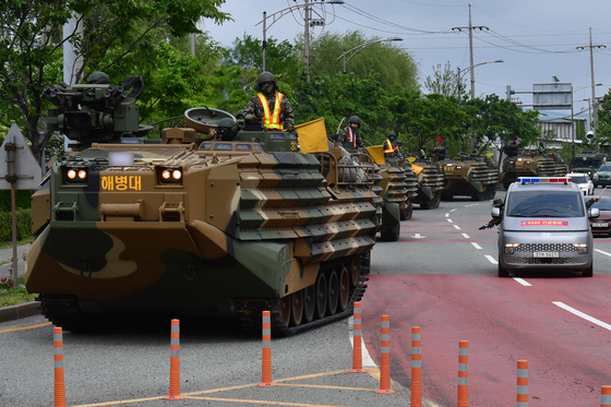해병대 KAAV부대 안전 운행합니다