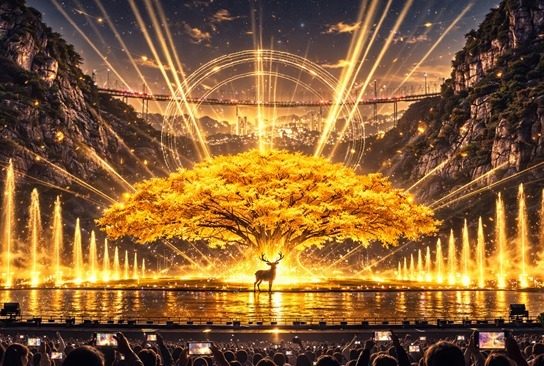 "이번 주말부터 원주 간현관광지 나오라쇼 함께 즐겨요“