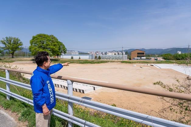 육동한 후보, 정원문화 인프라 준공 점검 "성과 이어지도록 챙길 것"