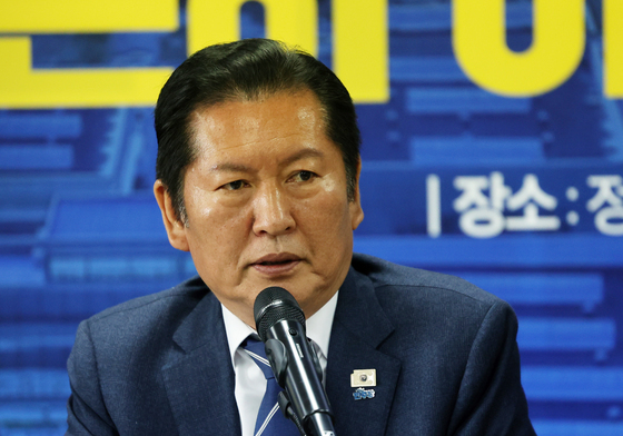 모두발언하는 정청래 대표