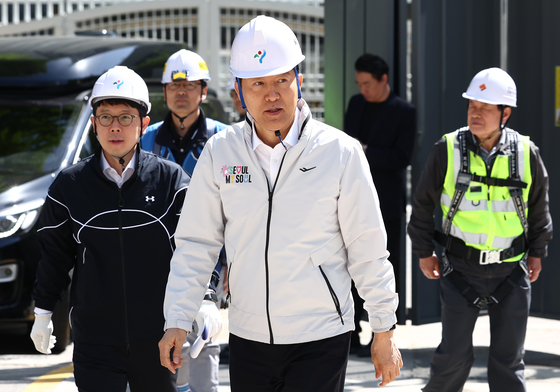 광화문 대심도 빗물배수터널 공사현장 찾은 오세훈 시장