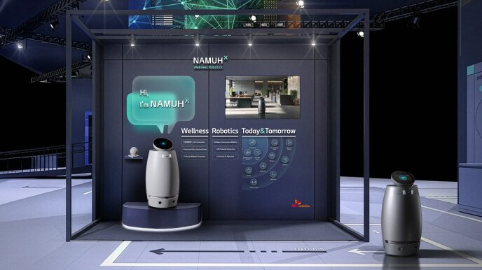 본문 이미지 - SK텔레콤 전시관 내 SK인텔릭스 나무엑스(NAMUHX) 전시 조감도(SK인텔릭스 제공)