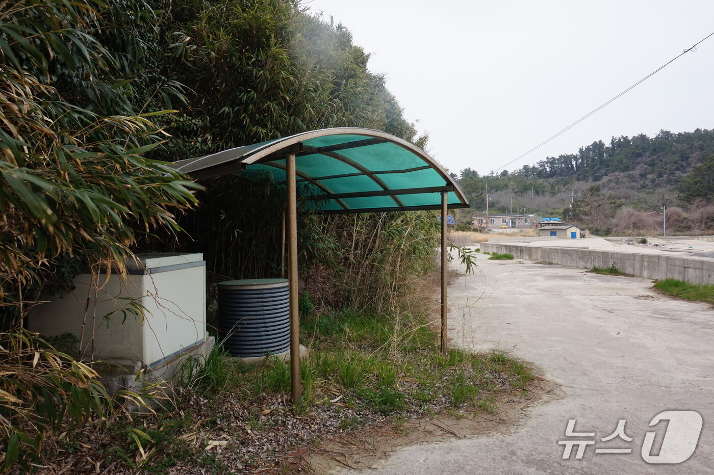 본문 이미지 - '가뭄에도 마르지 않는다'는 저도 선착장 앞 우물. 2026.4.24. 뉴스1 ⓒ News1 조영석 기자 