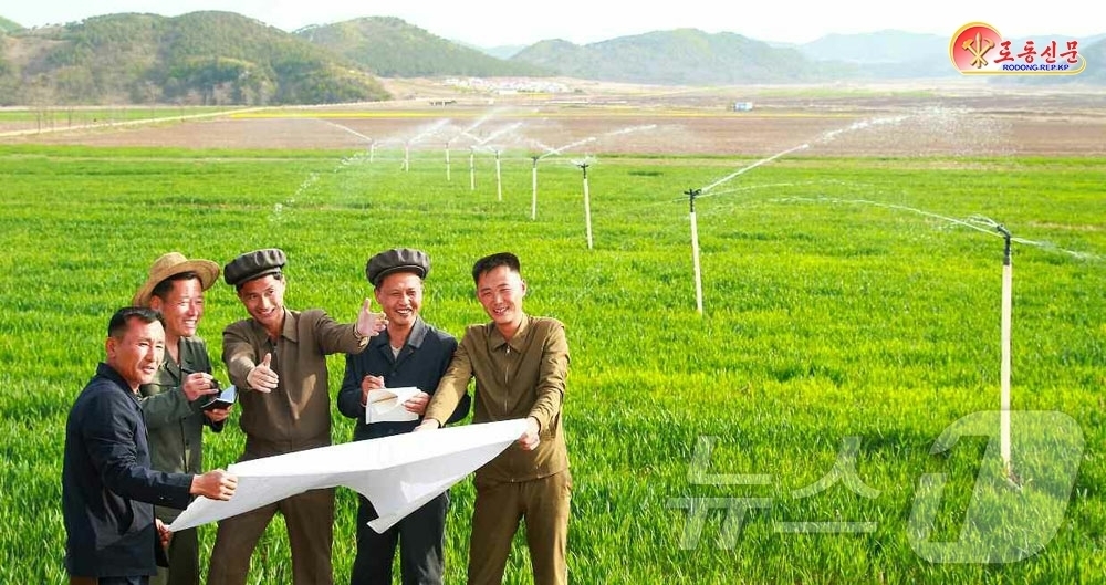 (평양 노동신문=뉴스1) = 북한 노동당 기관지 노동신문은 25일 "황해남도당위원회에서 가물피해를 최소화하기 위한 작전과 지휘를 심화시키고 있다"고 보도했다. [국내에서만 사용가능 …