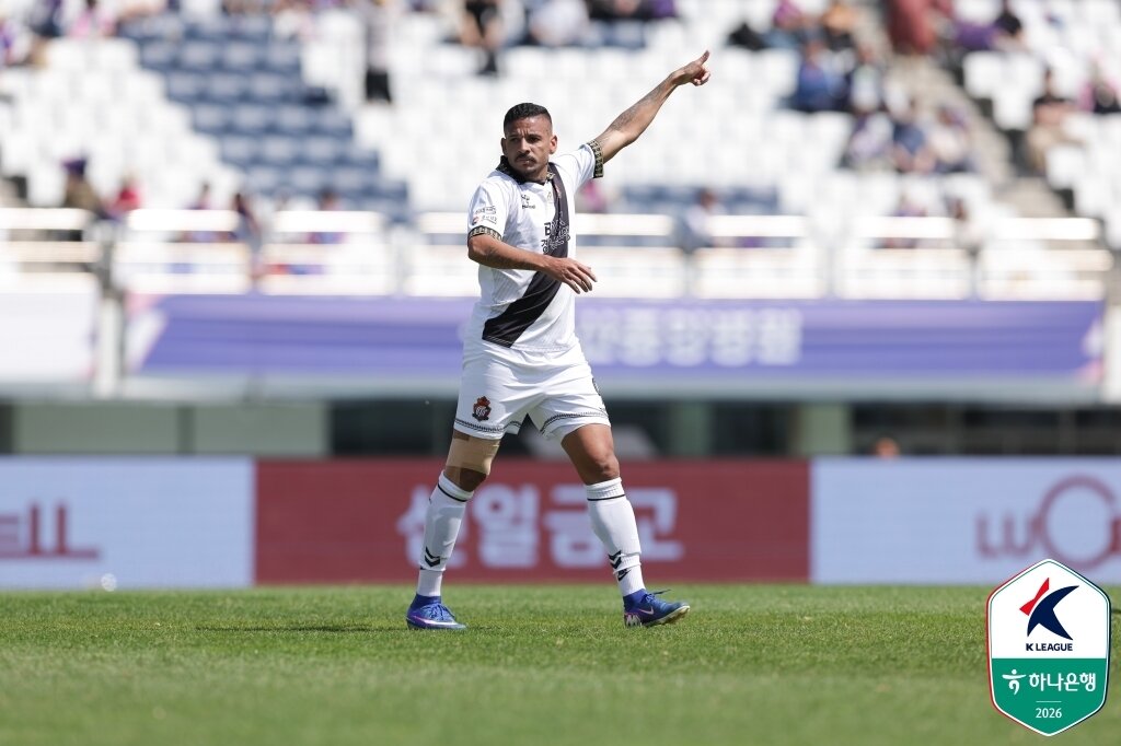 본문 이미지 - 경남FC 외국인 공격수 단레이. (한국프로축구연맹 제공)