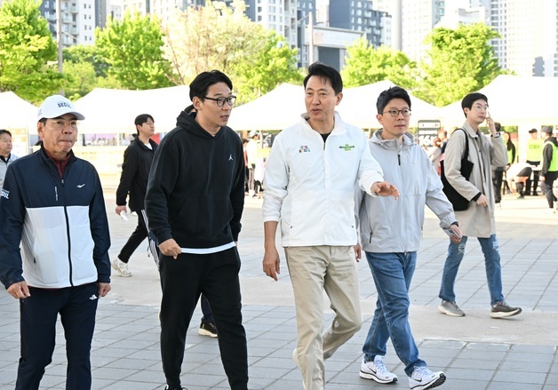 [동정] 오세훈 시장, 쉬엄쉬엄 모닝·체력장 프로그램 참여