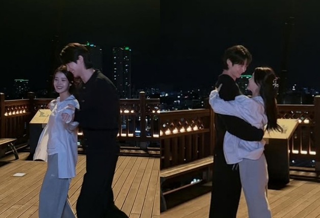 변우석, 아이유와 한밤중 초밀착 왈츠…웃음 빵터진 '대군 부부' [N샷]