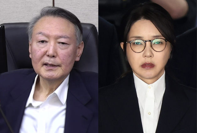 '5년→7년', '1.8년→4년' 형량 늘어난 尹부부, 나란히 상고