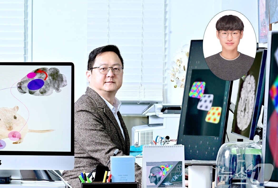 본문 이미지 - KAIST 백세범 석좌교수(왼쪽)와 천정환 석사(KAIST 제공) /뉴스1