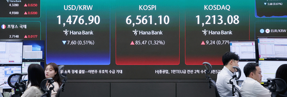 코스피 장중 6560선 돌파
