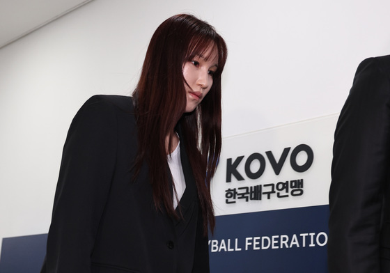 '음주운전' 안혜진, KOVO 상벌위 출석