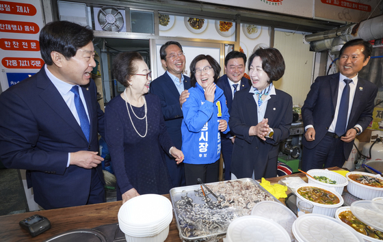 안성 국밥집 방문한 정청래 대표