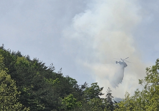 영동군 상촌면 야산서 불…안전 주의 긴급문자 전송
